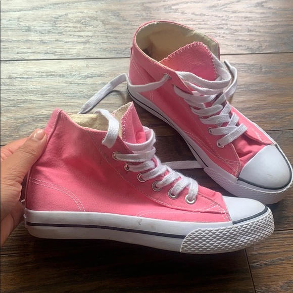 Pink High-Top Sneakers - Picture 2 of 3